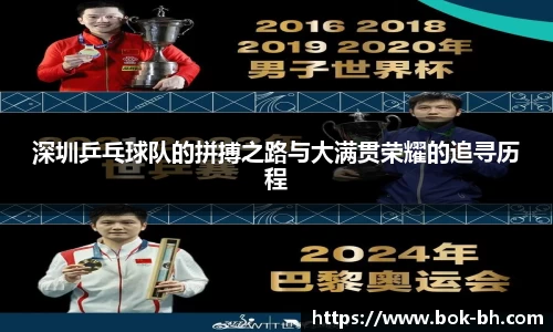 深圳乒乓球队的拼搏之路与大满贯荣耀的追寻历程